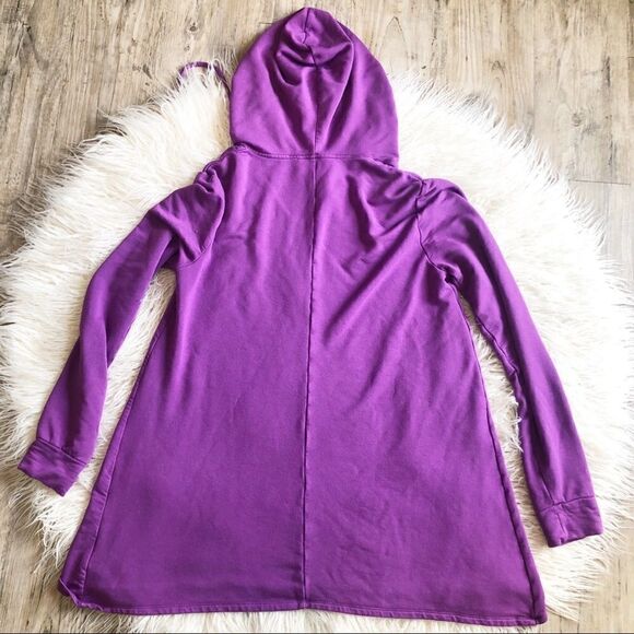 Cozy Long Hooded Sweatshirt  - Picture 2 of 3